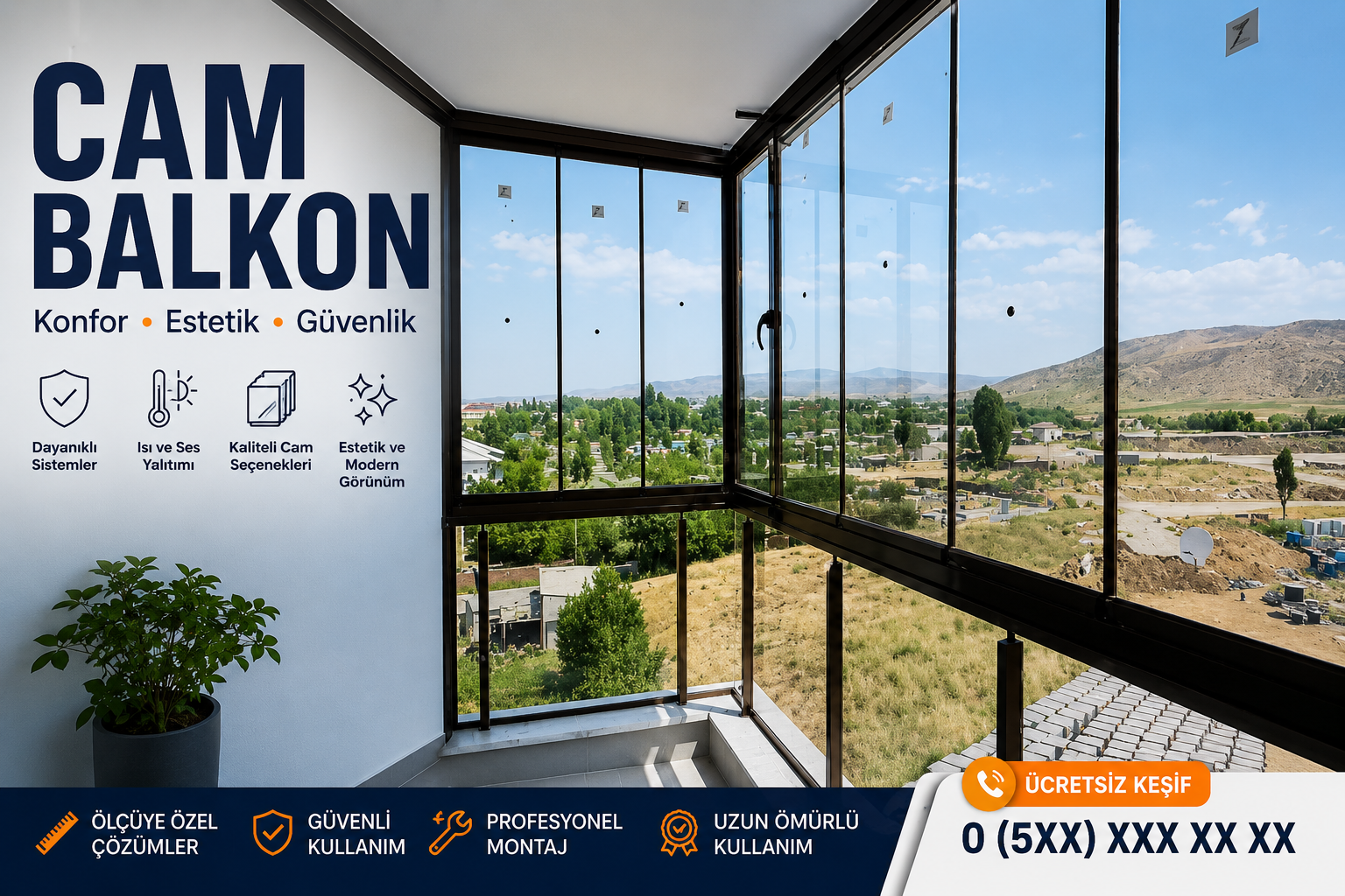 Cam Balkon sineklik yapımı